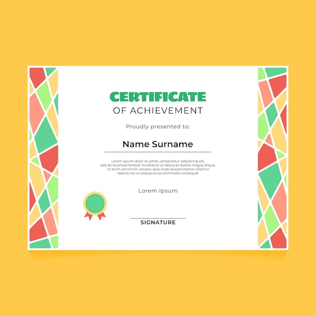 Abstract Geometric Rounded Certificate Design