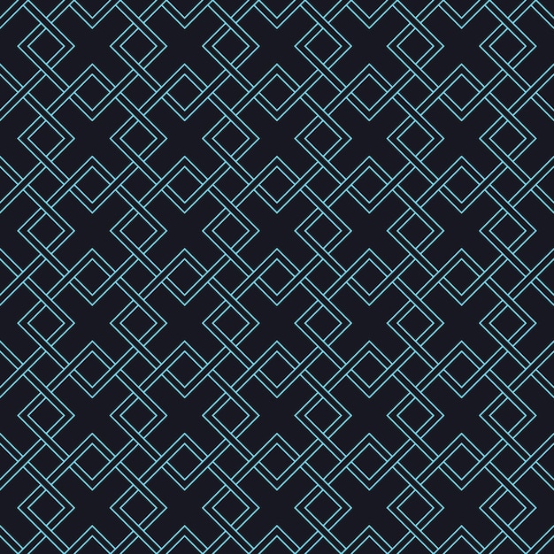 Abstract Geometric Seamless Floral Pattern