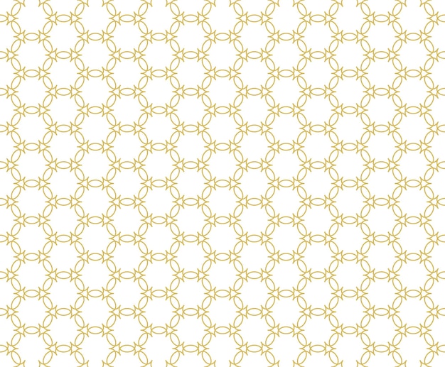 抽象的な幾何学的なシームレスパターンゴールドホワイト背景ベクトル