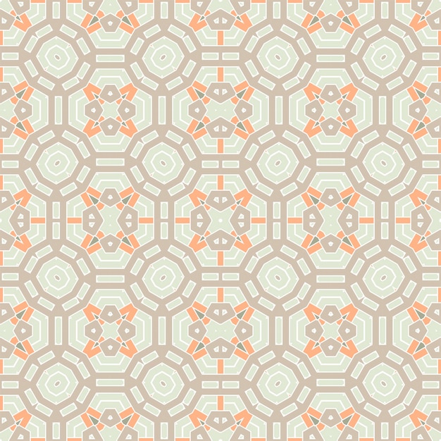 Abstract geometric seamless pattern.  Ornamental geometrical background. Mosaic, tail.