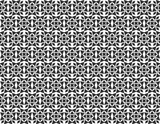 Abstract geometric Seamless pattern Repeating geometric Black and white texture geometric decoration