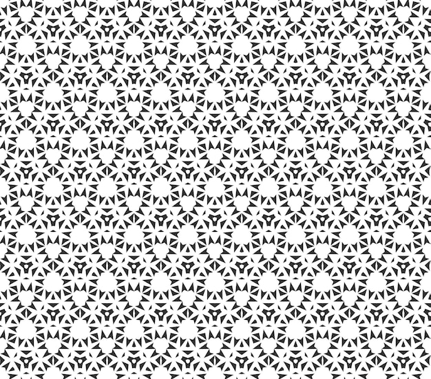 Abstract geometric Seamless pattern Repeating geometric Black and white texture geometric decoration