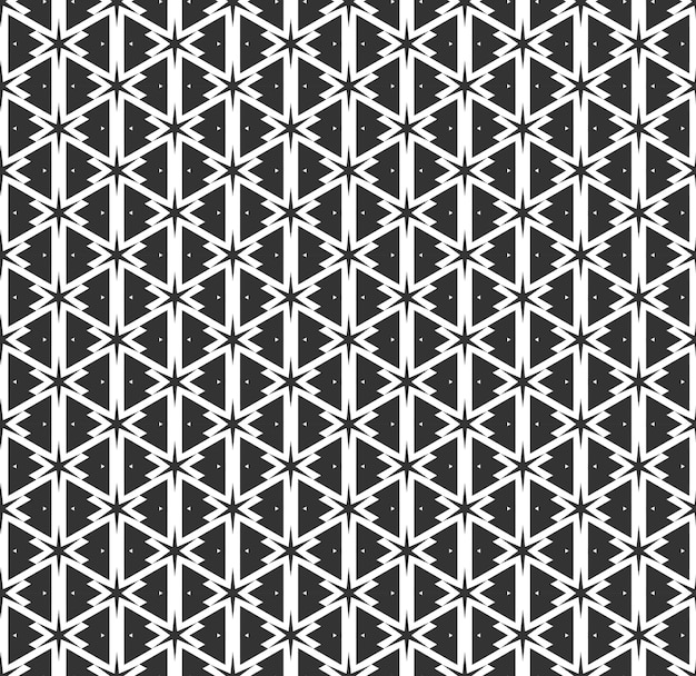 Abstract geometric Seamless pattern Repeating geometric Black and white texture geometric decoration