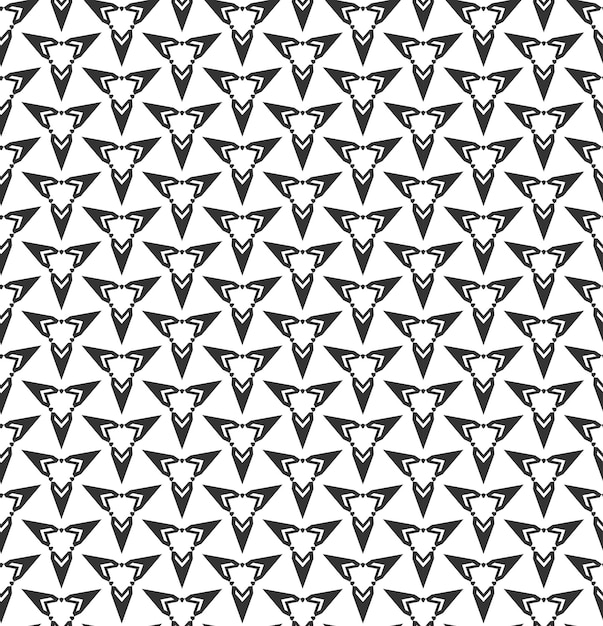 Vector abstract geometric seamless pattern repeating geometric black and white texture geometric decoration