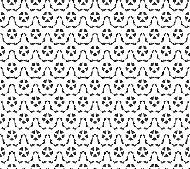 Абстрактный геометрический Бесшовный узор Повторяющийся геометрический Черно-белая текстура геометрического украшения