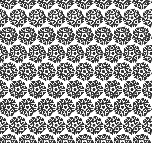 Abstract geometric Seamless pattern Repeating geometric Black and white texture geometric decoration