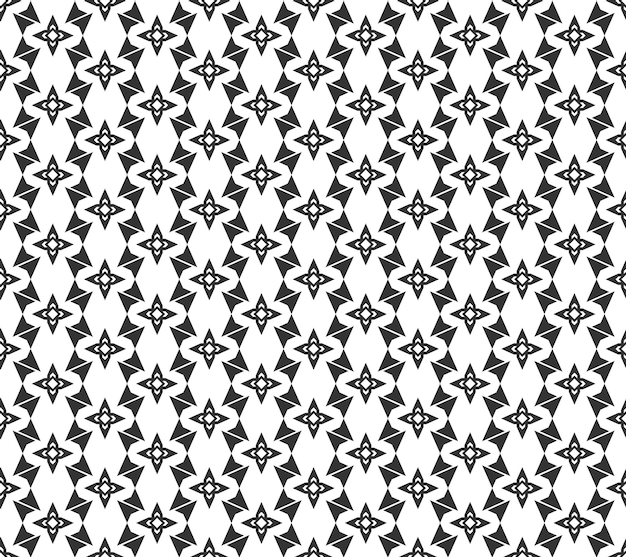 Abstract geometric Seamless pattern Repeating geometric Black and white texture