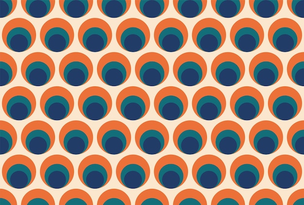 Abstract geometric seamless pattern Retro background for textile fabric fashion Vector