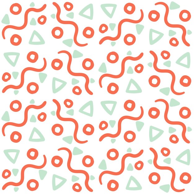 Vector abstract geometric seamless pattern. tile background. infinity wrapping paper with different shapes.