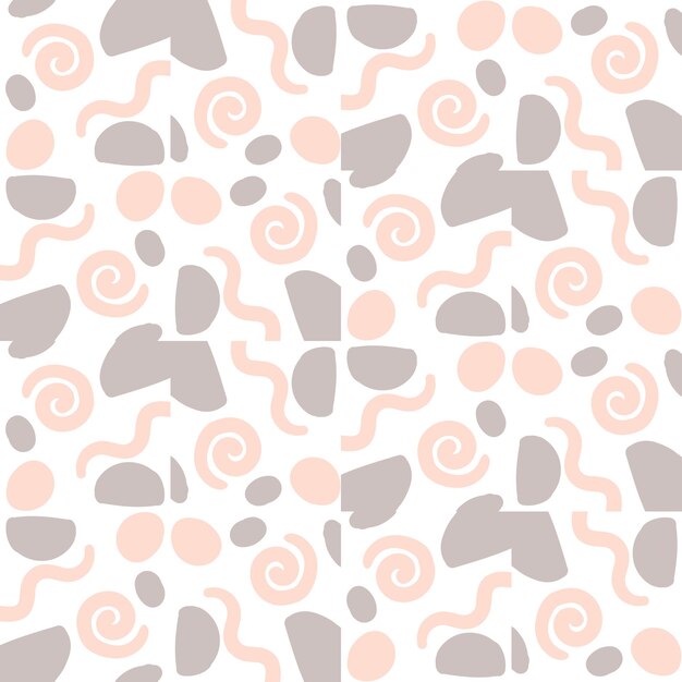 Abstract geometric seamless pattern. Tile background. Infinity wrapping paper with different shapes.