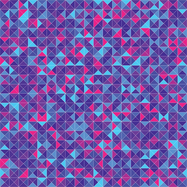 Abstract geometric seamless pattern triangle graphic design background colorful mosaic vector creative style retro colors digital wallpaper