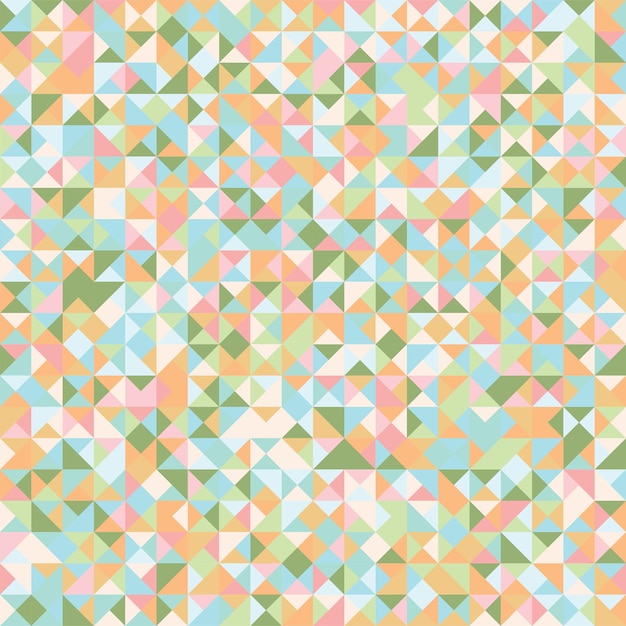 Vector abstract geometric seamless pattern triangle graphic design background colorful mosaic vector creative style retro colors digital wallpaper