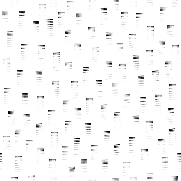 Абстрактный геометрический бесшовный узор с вертикальными линиями затухания, полутоновыми полосами. Модная полутоновая улица