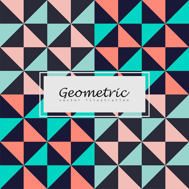 Abstract geometric seamless pattern