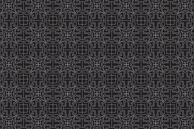 Vector abstract geometric seamless pattern