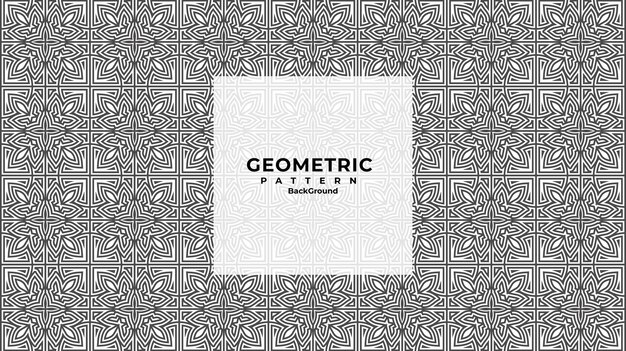 Vector abstract geometric seamless shape linear pattern background