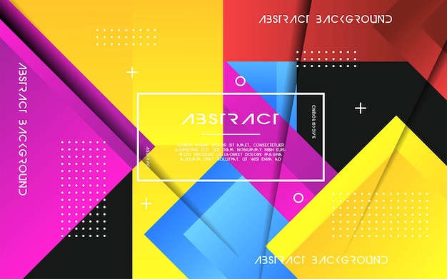 Abstract geometric shape background banner design.