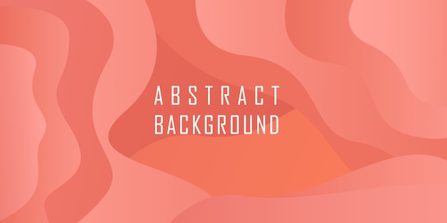 Abstract geometric shape background with coral color