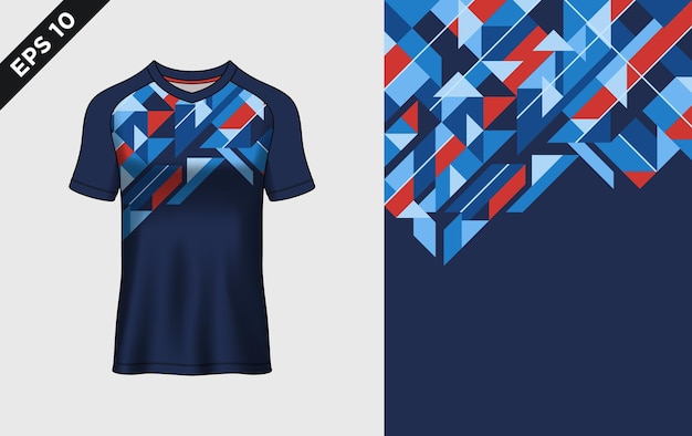 Abstract geometric shape design for uniform jersey background