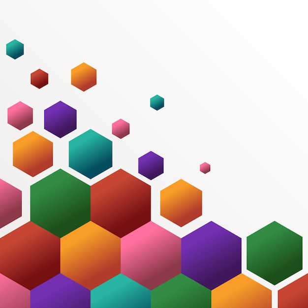 abstract geometric shape hexagon background, geometric abstract background with hexagons