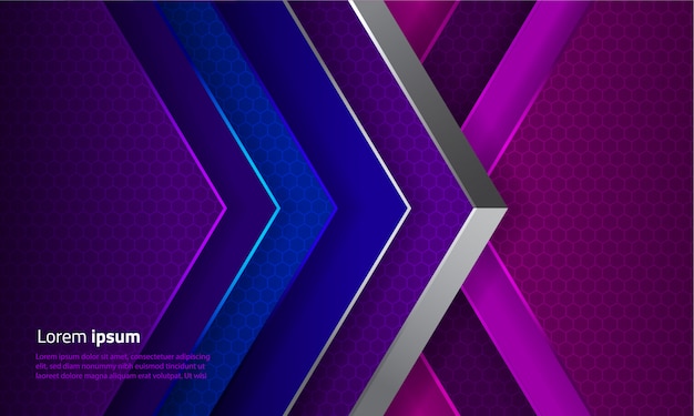 Vector abstract geometric shape hexagonal background