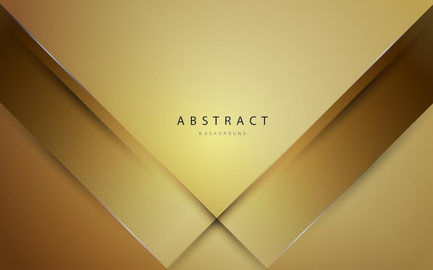 Abstract geometric shape light golden pattern design background