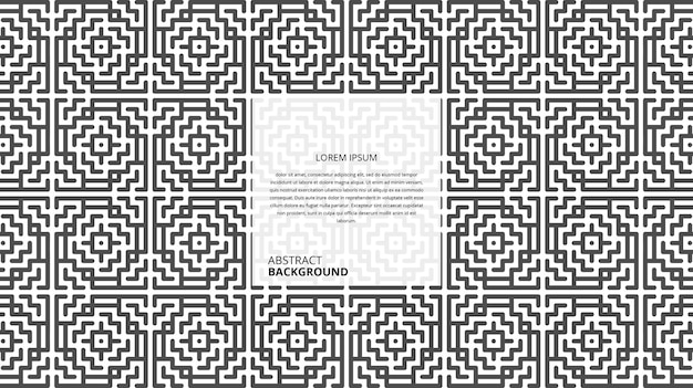 Abstract geometric shape lines background with sample text template