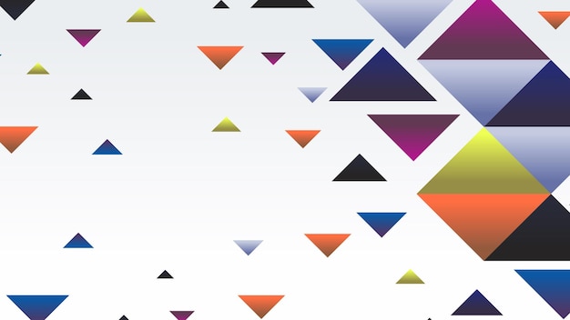 Vector abstract geometric shapes background with triangle