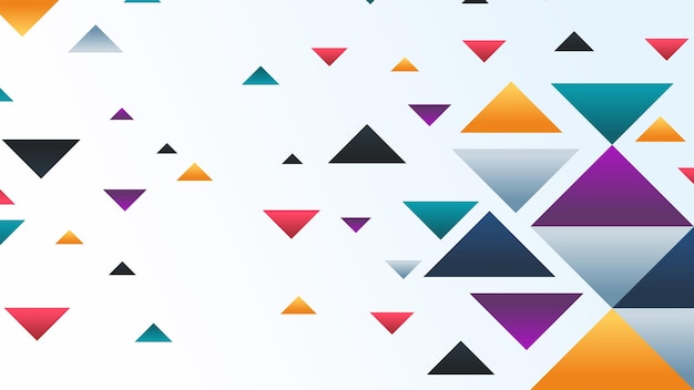 Vector abstract geometric shapes background with triangle