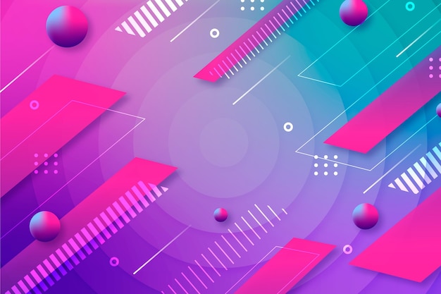 Vector abstract geometric shapes background