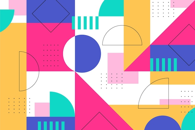 Abstract geometric shapes background