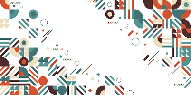 Vector abstract geometric shapes background