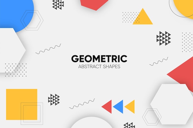 Abstract geometric shapes background