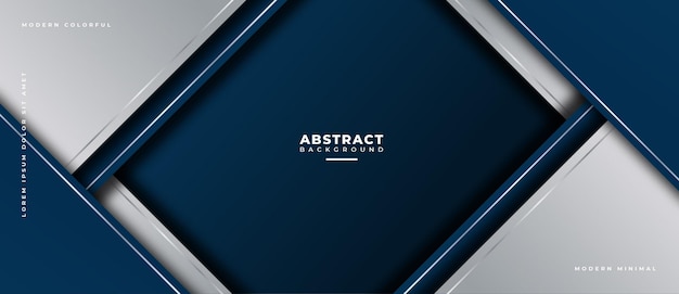 Abstract geometric shapes composition banner