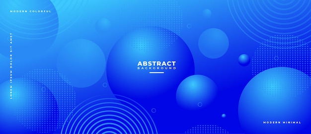 Abstract geometric shapes composition banner