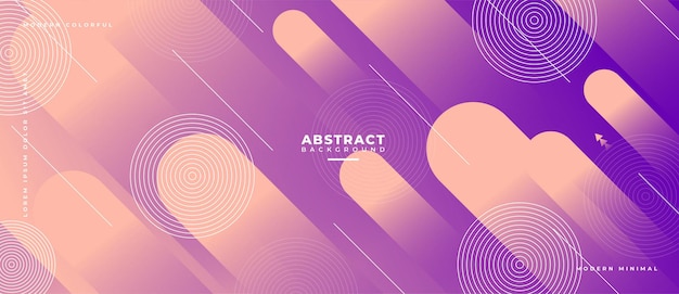 Abstract geometric shapes composition banner