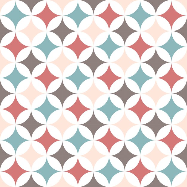 Abstract geometric simple tile pattern