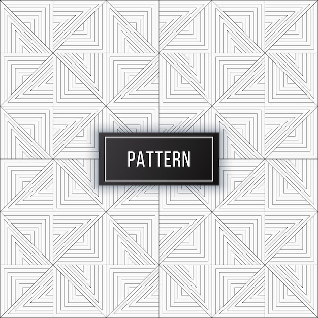 Vector abstract geometric square lines pattern seamless black line