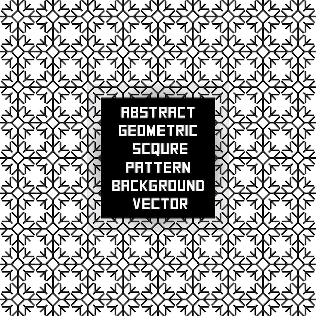 Abstract geometric square pattern background Vector