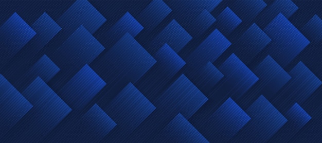 ベクトル 濃紺の背景に抽象的な幾何学的な正方形の形