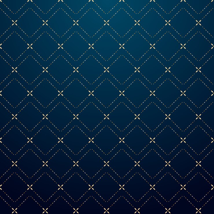 Vector 추상적 인 기하학적 사각형 골드 대시 라인 패턴