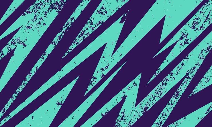 Vector abstract geometric stripes textured background racing style jersey fabric design