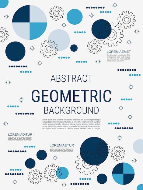 Абстрактная векторная иллюстрация геометрического стиля