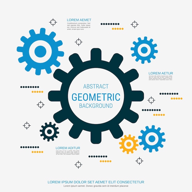 Vettore illustrazione vettoriale di stile geometrico astratto