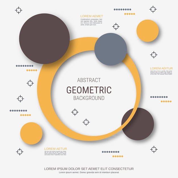 Vector abstract geometric style vector illustration