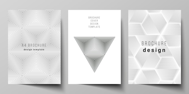 abstract geometric triangle design background using different triangular style patterns