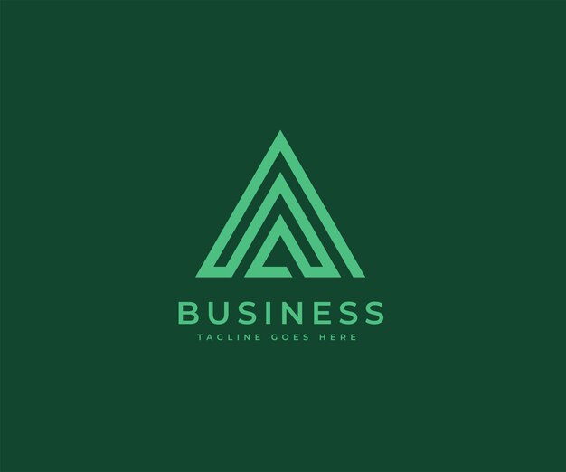 Abstract geometric triangle logo design Usable for Best modern business company corporate premium