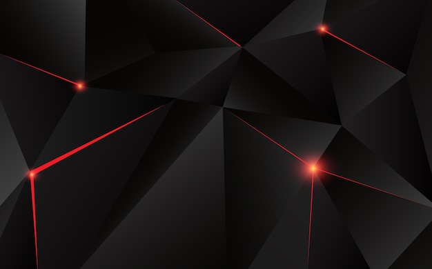 Vector abstract geometric triangle shape with light flare