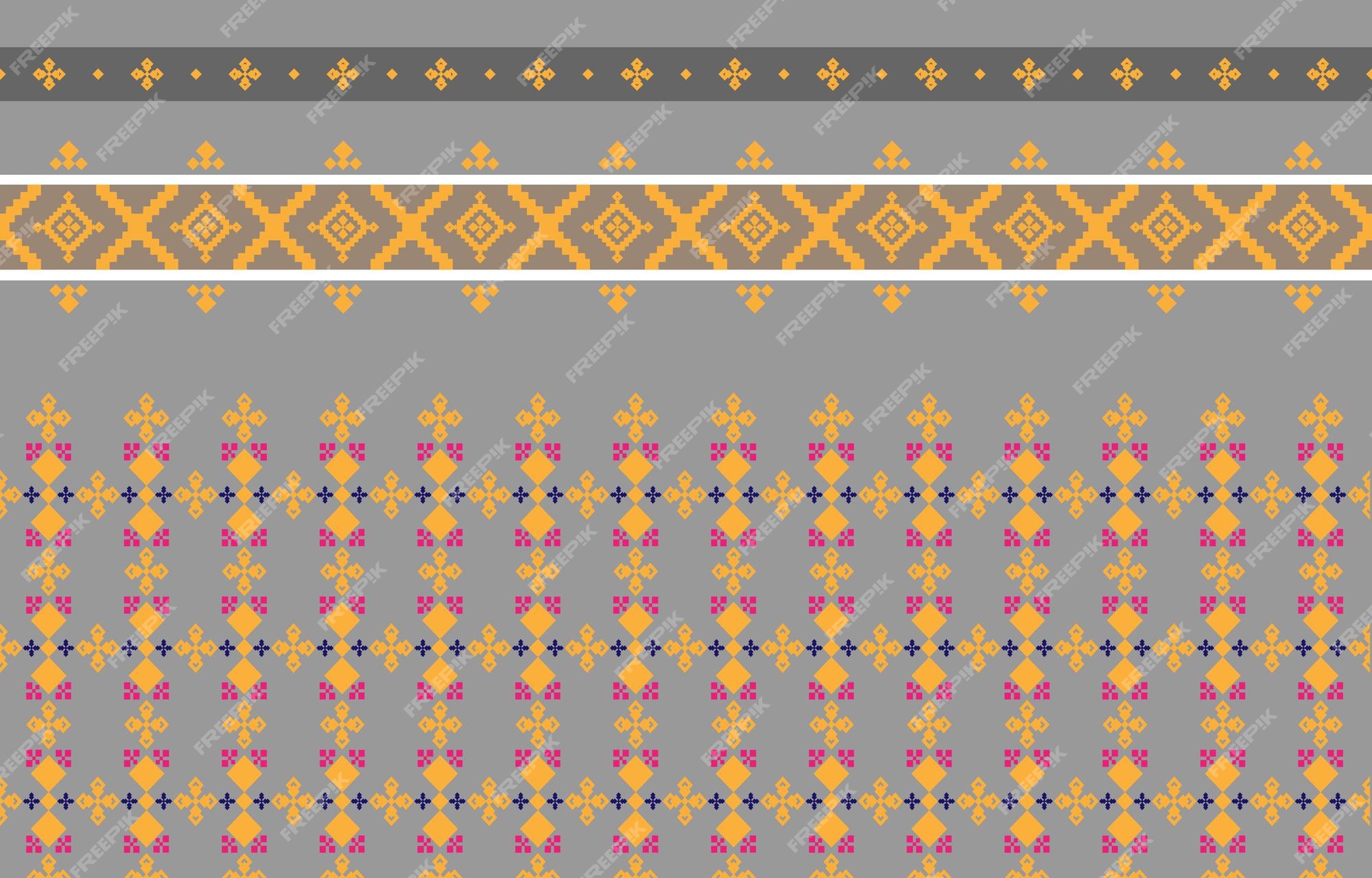 Premium Vector  Abstract geometric and tribal patterns usage design local  fabric patterns geometric vector
