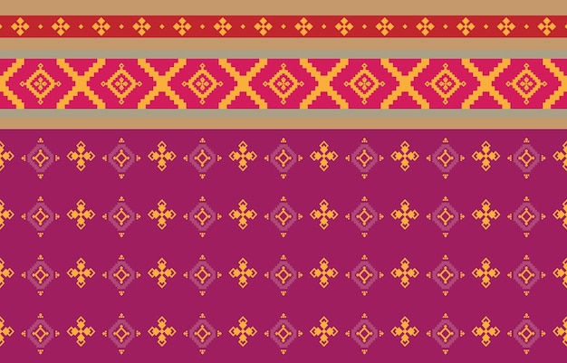 Abstract geometric and tribal patterns Usage design local fabric patterns geometric Vector